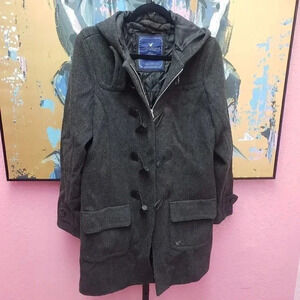 American Eagle Wool Toggle Front Button Coat